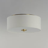 Bongo 3-Light Flush Mount Natural Aged Brass by Maxim Lighting