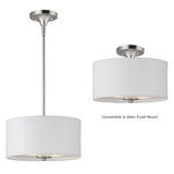 Bongo Pendant / Semi-Flush Mount Satin Nickel by Maxim Lighting