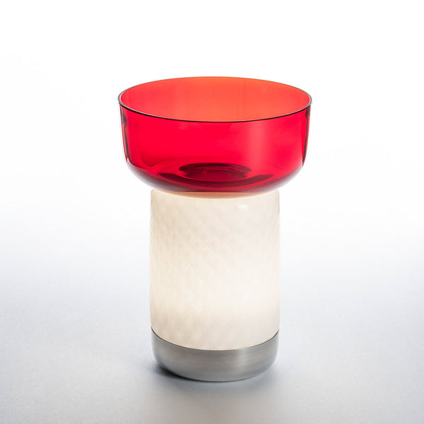 Bonta Table Lamp Red Bowl .By Artemide