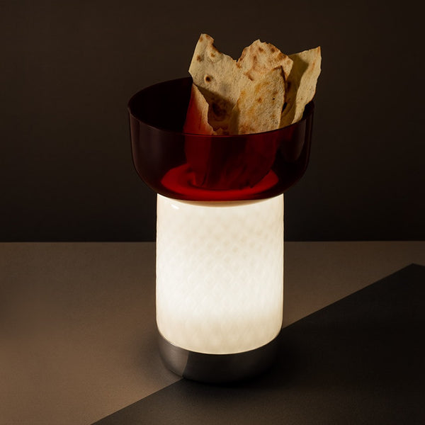 Bonta Table Lamp Red Bowl By Artemide