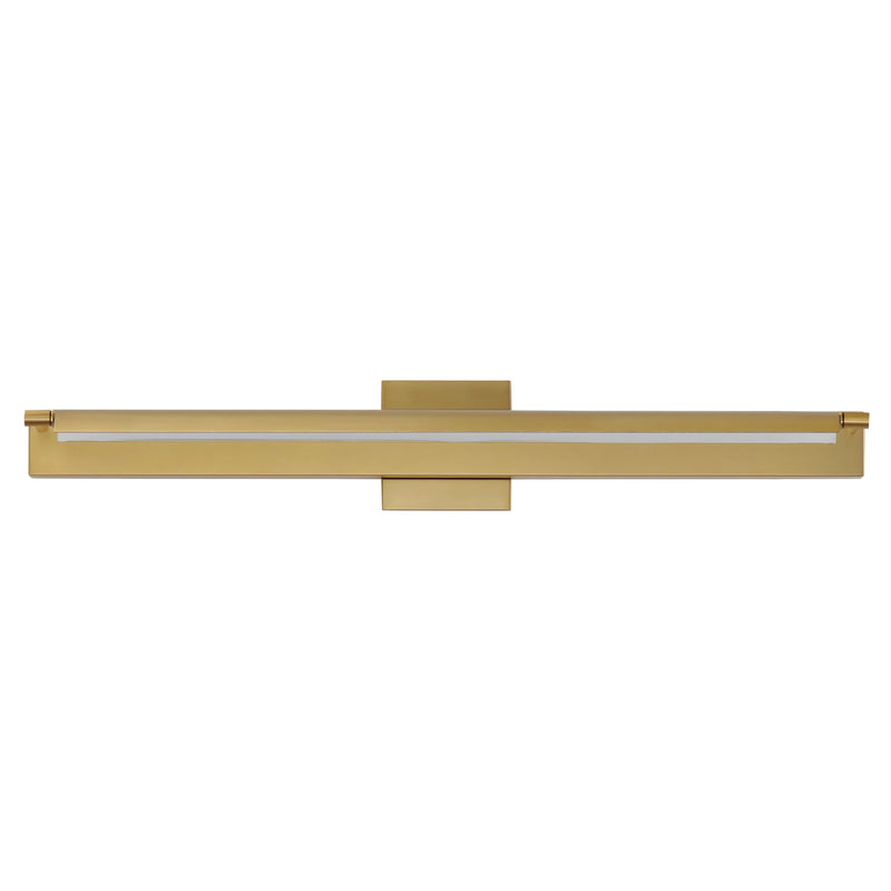 Bookkeeper LED Wall Light Medium Natural Aged Brass By ET2