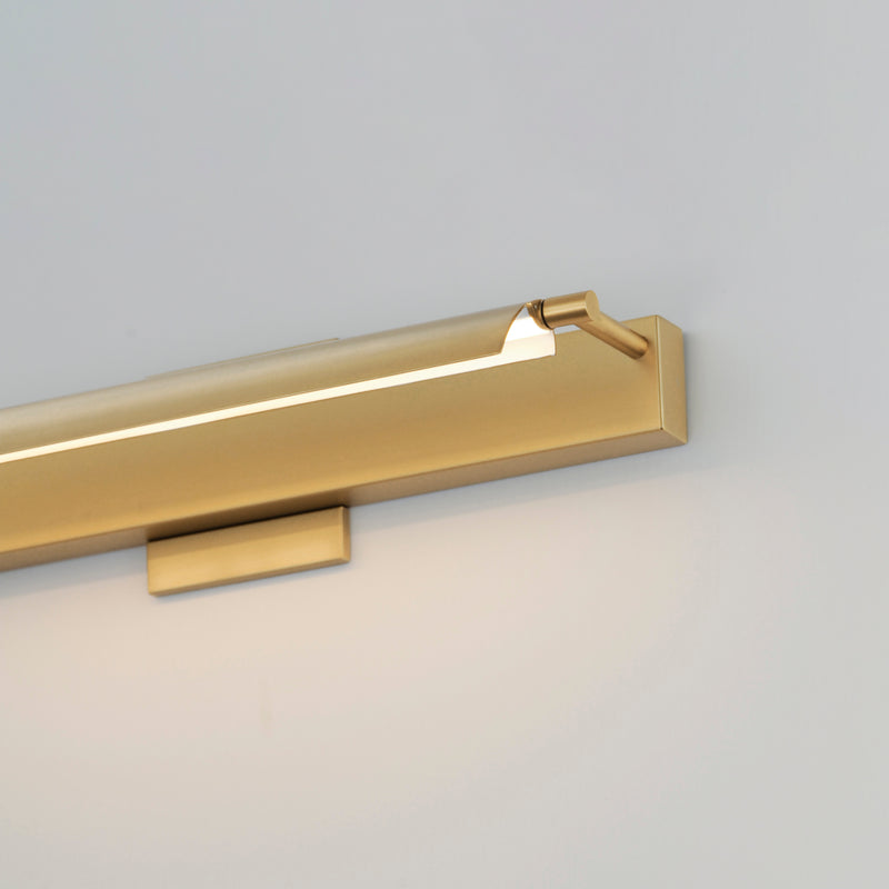 Bookkeeper LED Wall Light Small Natural Aged Brass By ET2 Detailed View