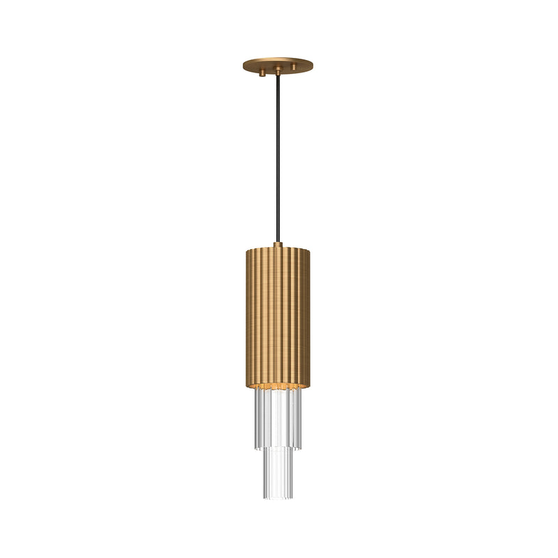 Bordeaux Pendant — Aged Gold