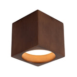 Bosco Flush Mount — 5 Inch (5 Inch Height), Walnut