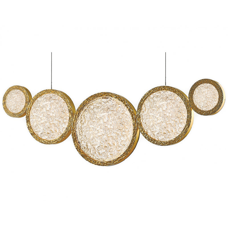 Bottega Linear Suspension Polished Brass By Avenue Lighting Main View