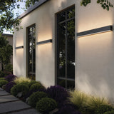 Boulevard 48” Outdoor Linear Wall Sconce By DALS - Lifestyle View5