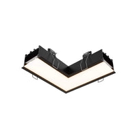 Boulevard 90 Degree Corner Connector by Dals - Recessed Linear, 120V, Black