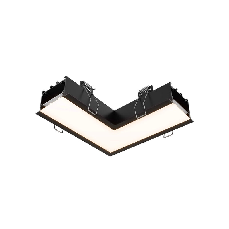 Boulevard 90 Degree Corner Connector by Dals - Recessed Linear, 120V, Black
