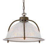 Bousta Holophane Pendant Diffuser Antique Brass