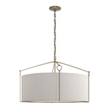 Bow Pendant Large in Soft Gold, Flax Shade by Hubbardton Forge