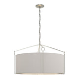 Bow Pendant Large in Sterling, Flax Shade by Hubbardton Forge