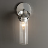 Bow Wall Sconce 1 Light detail in Sterling, by Hubbardton Forge
