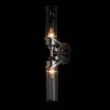 Bow Wall Sconce 2 Light detail in Sterling, by Hubbardton Forge