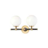 Bowery Bath and Vanity Light by Hudson Valley - 2-Light, Aged Brass/Old Bronze