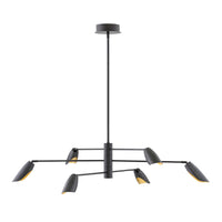 Bowery Large Adjustable Convertible Multi Tier Chandelier - Black - by Fredrick Ramond