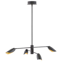 Bowery Large Adjustable Convertible Single Tier Chandelie - Black - by Fredrick Ramond