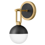 Bowie Sconce - Lacquered Brass / Black