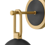 Bowie Sconce - Lacquered Brass / Black
