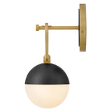 Bowie Sconce - Lacquered Brass / Black