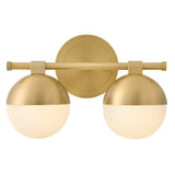 Bowie Vanity - 2 Lights Lacquered Brass
