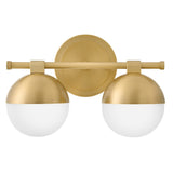 Bowie Vanity - 2 Lights Lacquered Brass