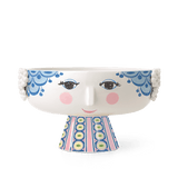 Bjørn Wiinblad Eva Bowl on Stand, Blue, Ø: 9.4" By Bjorn Wiinblad