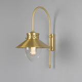 Boyd 1 Arm Wall Light - Antique Brass