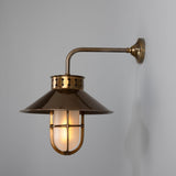 Boyd C Single Arm Wall Light Antique Brass