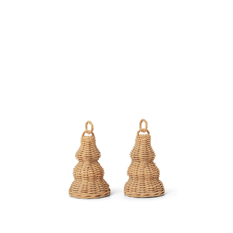 Braided Bell Baubles - Set of 2 by Ferm Living