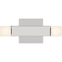 Brander Vanity Light — 11 3/8", Frosted, Chrome