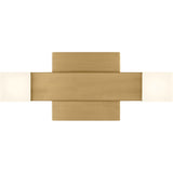 Brander Vanity Light — 11 3/8", Frosted, Satin Brass