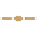 Brander Vanity Light — 30 3/8", Frosted, Satin Brass