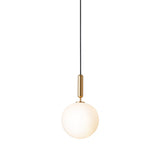 Brass/Opal Large Miira Pendant Light by Nuura