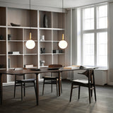 Brass/Opal Large Miira Pendant Light by Nuura