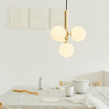 Brass/Opal Miira 4 Pendant Light by Nuura