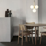 Brass/Opal Miira 4 Pendant Light by Nuura