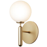 Brass/Opal Miira Wall Sconce by Nuura