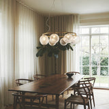 Brass/Optic Clear 8 Lights Miira Circular Chandelier by Nuura