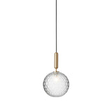 Brass/Optic Clear Large Miira Pendant Light by Nuura