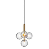 Brass/Optic Clear Miira 4 Pendant Light by Nuura