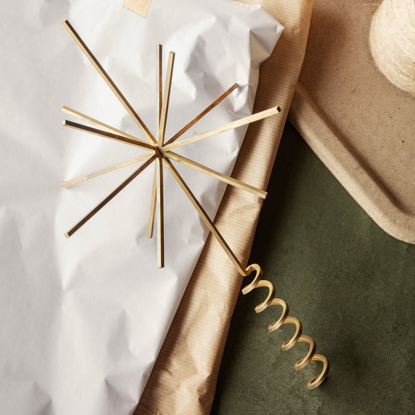 Brass Christmas Tree Top Star By Ferm Living - Lifestyle View2