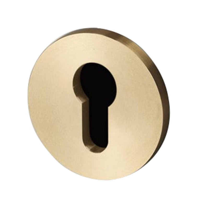 Brass Euro Cylinder Key Escutcheon by Buster and Punch