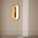 Brass Large Sassi LED Wall Sconce by Nuura