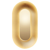 Brass Small Sassi LED Wall Sconce by Nuura
