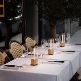 Brass Takeout-Portable Table Lamp by Buster and Punch in Dining Area