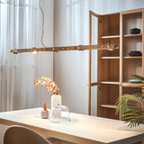 Brass Tram Linear Pendant by Seed Design