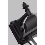 Brentwood Outdoor Wall Lantern — 18 Inch, Black with Clear Glass