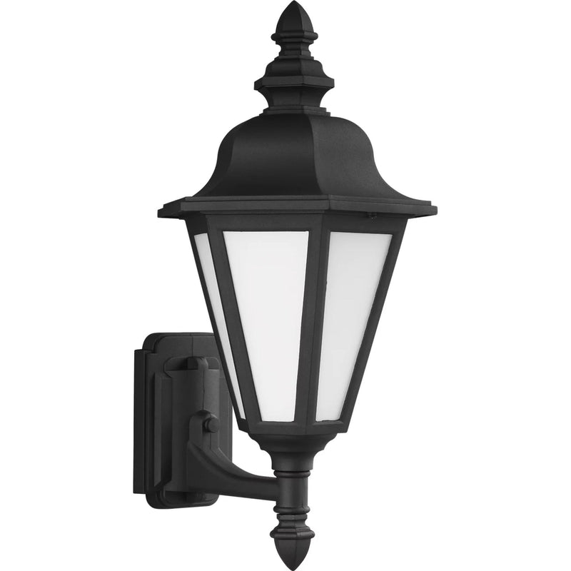 Brentwood Uplight Outdoor Wall Lantern — Black