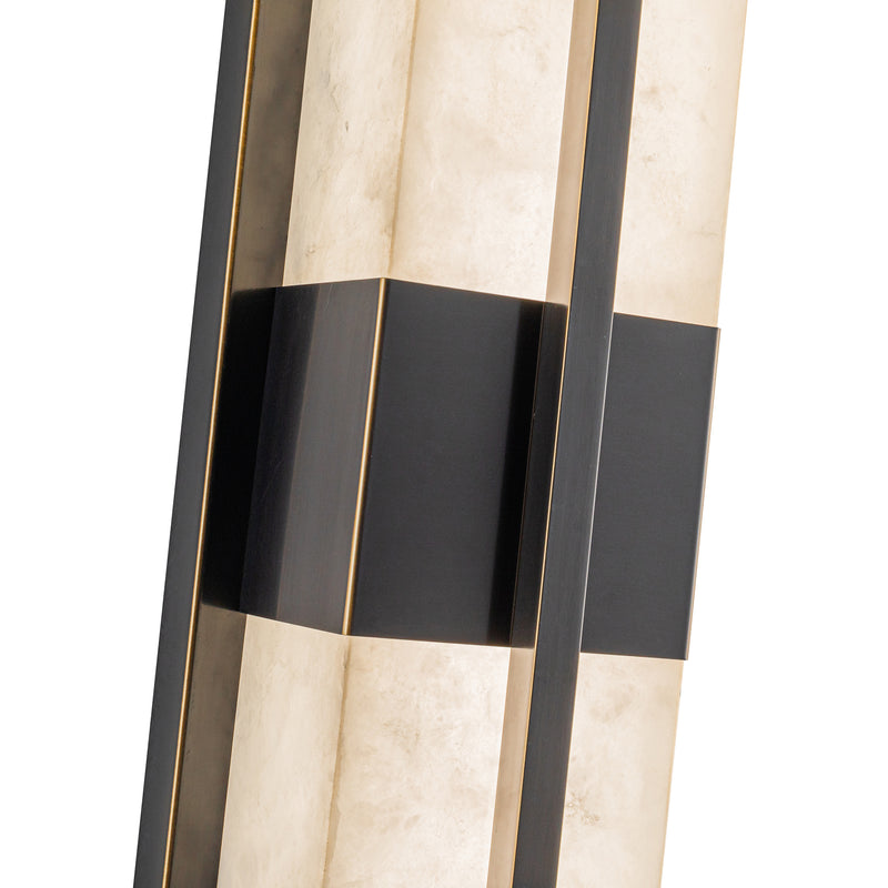 Briana Alabaster Bath and Vanity Light Black By Artcraft Detailed View