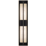 Briana Alabaster Bath and Vanity Light Black By Artcraft Front View